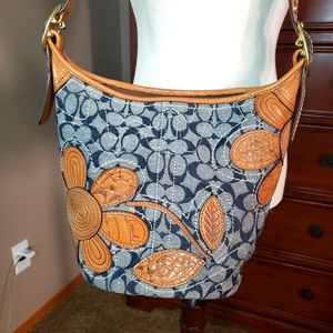 Cross Listed: Coach Bleecker floral crossbody purse/ bag